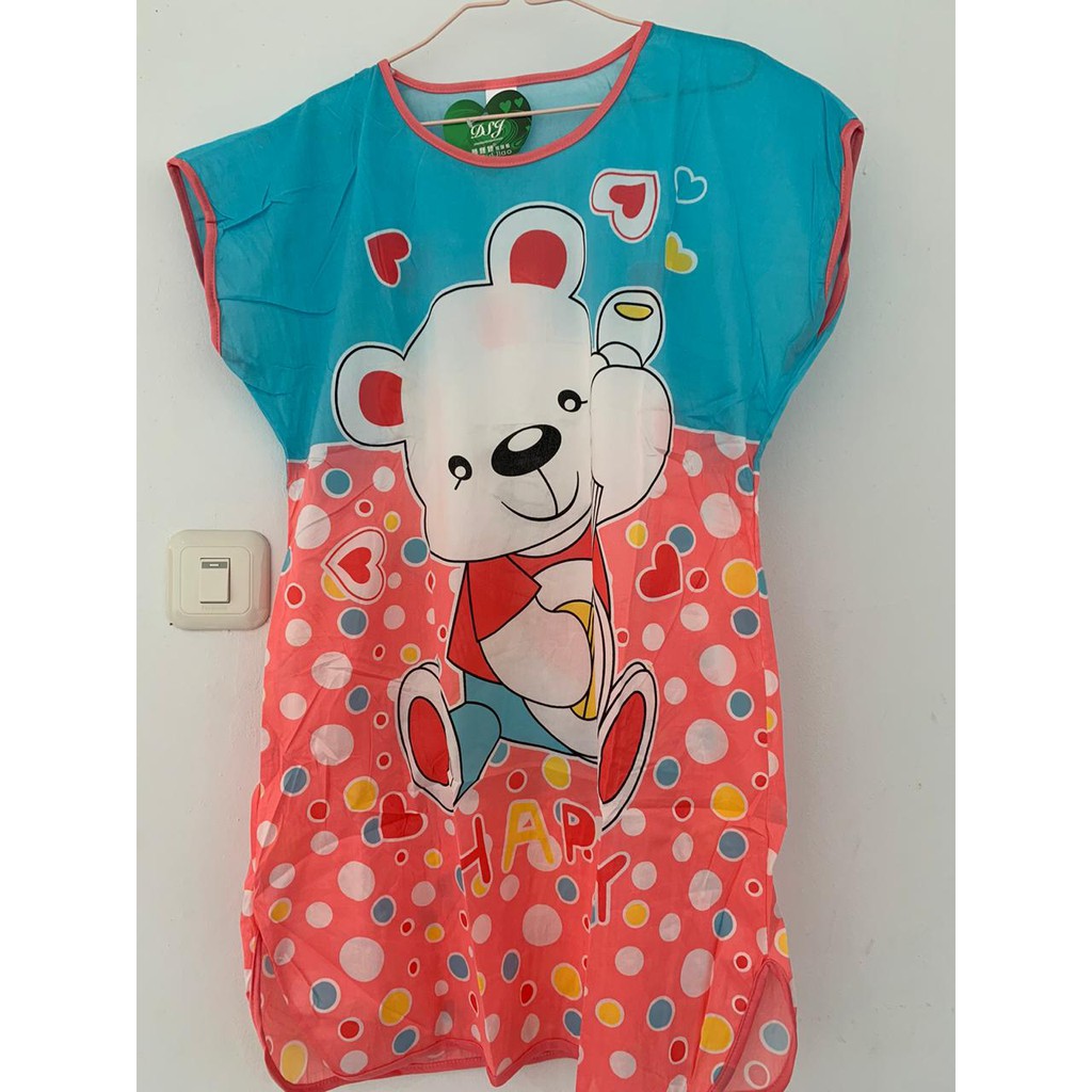 Gobra ♕ PW061 Part 2 Baju Tidur Wanita Piyama Motif Kartun Lucu Pakaian Wanita Daster Variasi Import-No 37 (Warna Random)