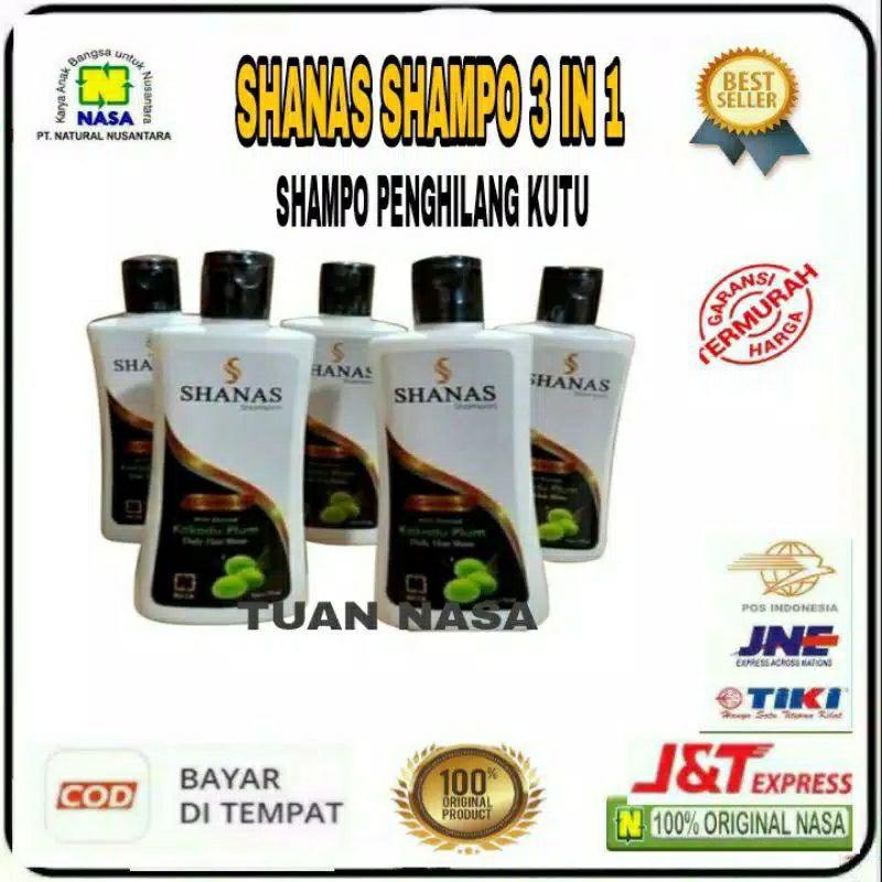 SHANAS SHAMPOO 3 IN 1 - SHANAS SHAMPOO NASA - SHAMPOO PENGHILANG KUTU