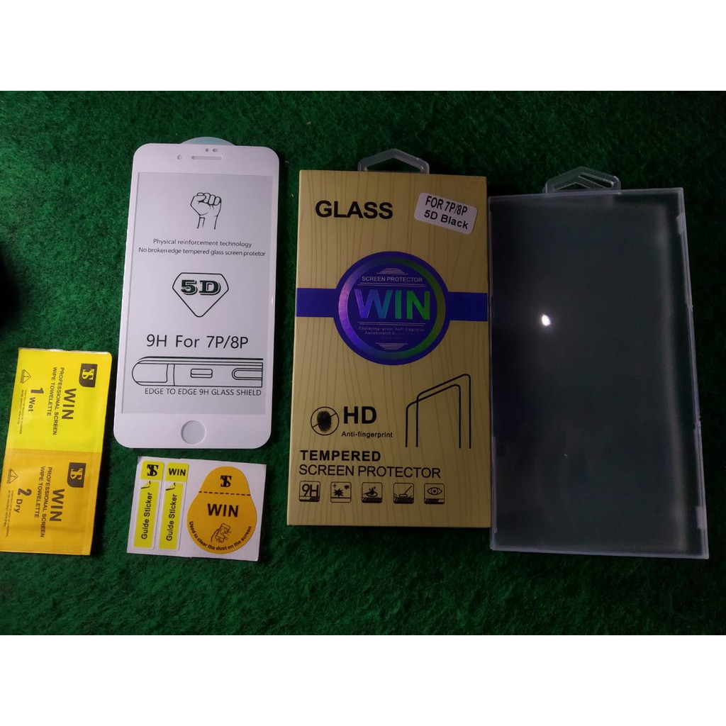 Tempered Glass WIN 5D iPhone 7Plus &amp; 8Plus Full Cover 9H