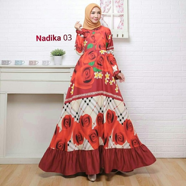 FC- NADIKA MAXI / GAMIS WANITA MODERN MURAH