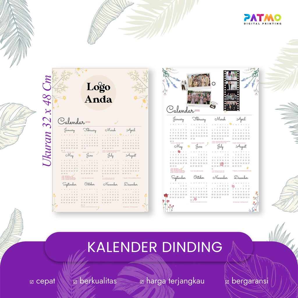 

Kalender Poster Dinding Custom Tanpa Min Order Lucu Aesthetic Karakter Unik Kalender Besar Tanggalan Almanak