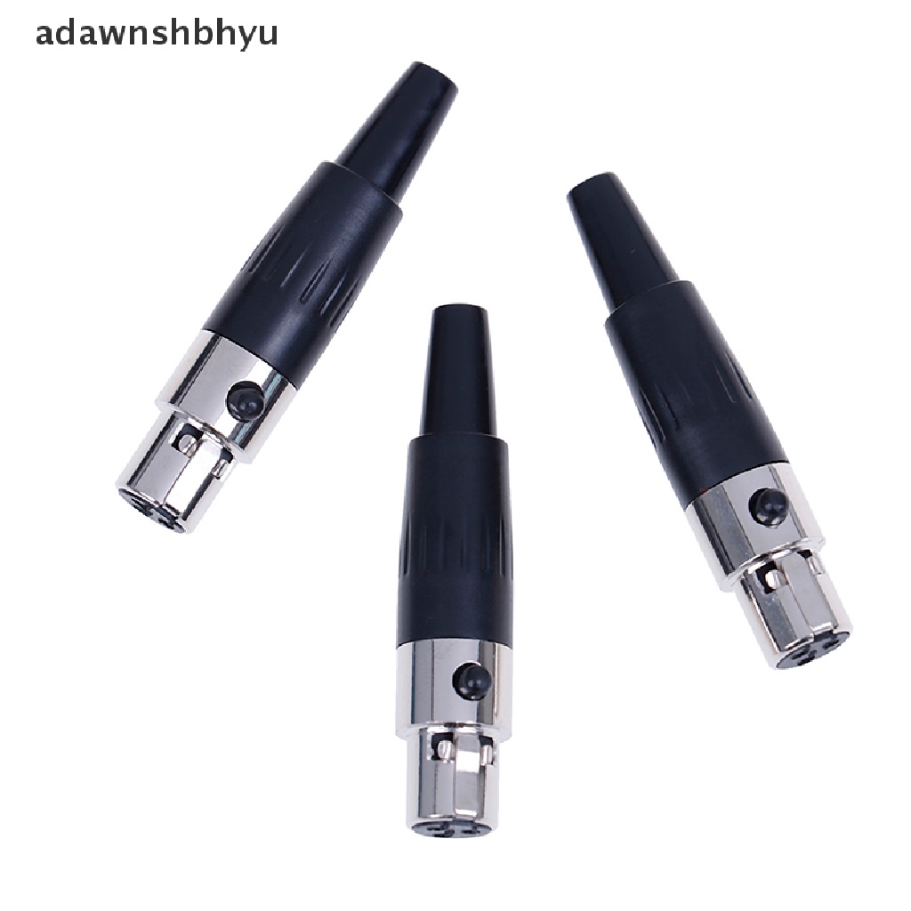 [adawnshbhyu] 1pc 3pin female plug mini TA3F XLR Konektor Mikrofon audio MIC adapter