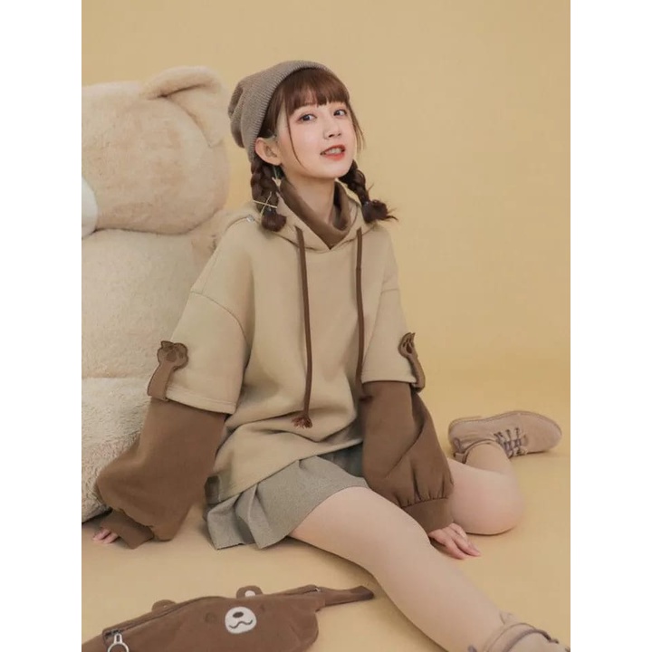 HOODIE KAWAII BEAR SLING BAG