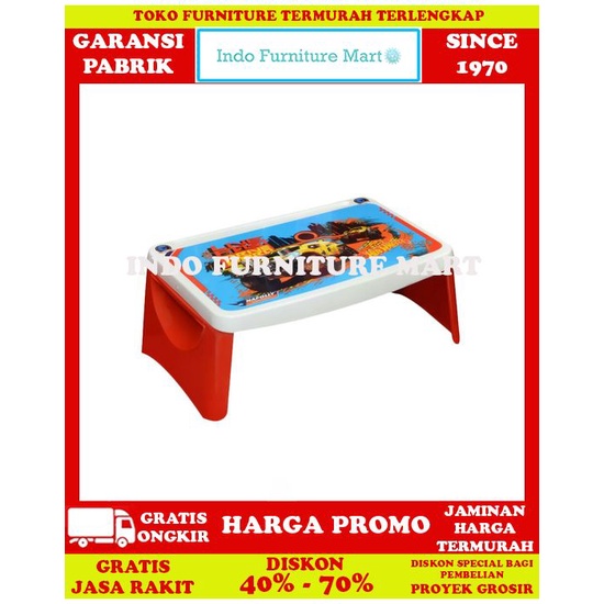 Meja Plastik Makan Anak  Napolly Lap Desk Hotwheels