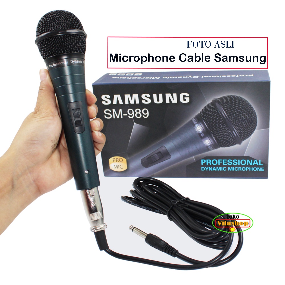 Microphone Kabel Samsung SM-989 Mic Cable / Mik Karaoke Mikrofone Vocal