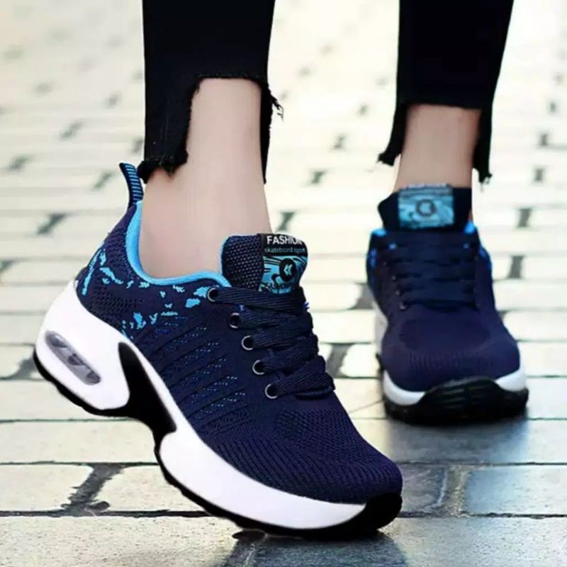 YASMINALSHOP11- Sepatu Sneakers Wanita Terbaru Running Batik Tali