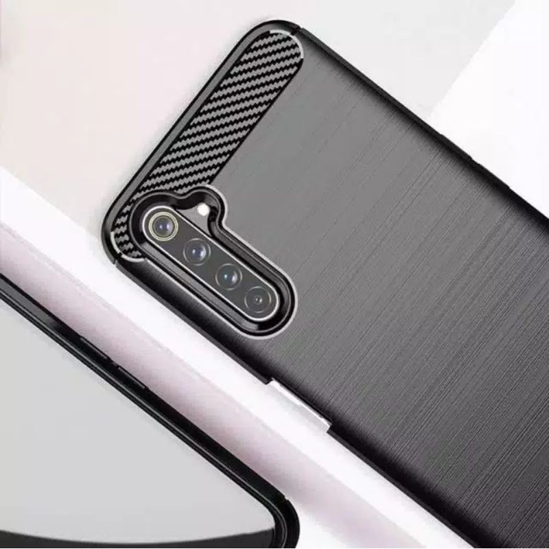 Case Realme 6 Pro Ipaky Carbon Fiber Premium