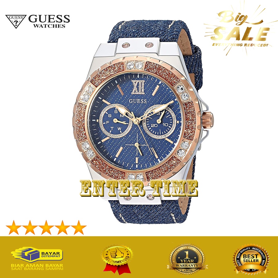CASHBACK  JAM TANGAN WANITA MEWAH MERK GUESS W0775L10 JAM TANGAN WANITA IMPORT TERBARU LIMITED EDITI
