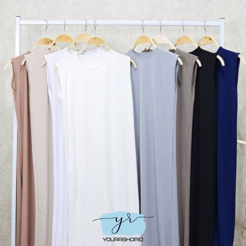 [BISA COD] Shara Manset Gamis 1 KODI (Tanpa Lengan)