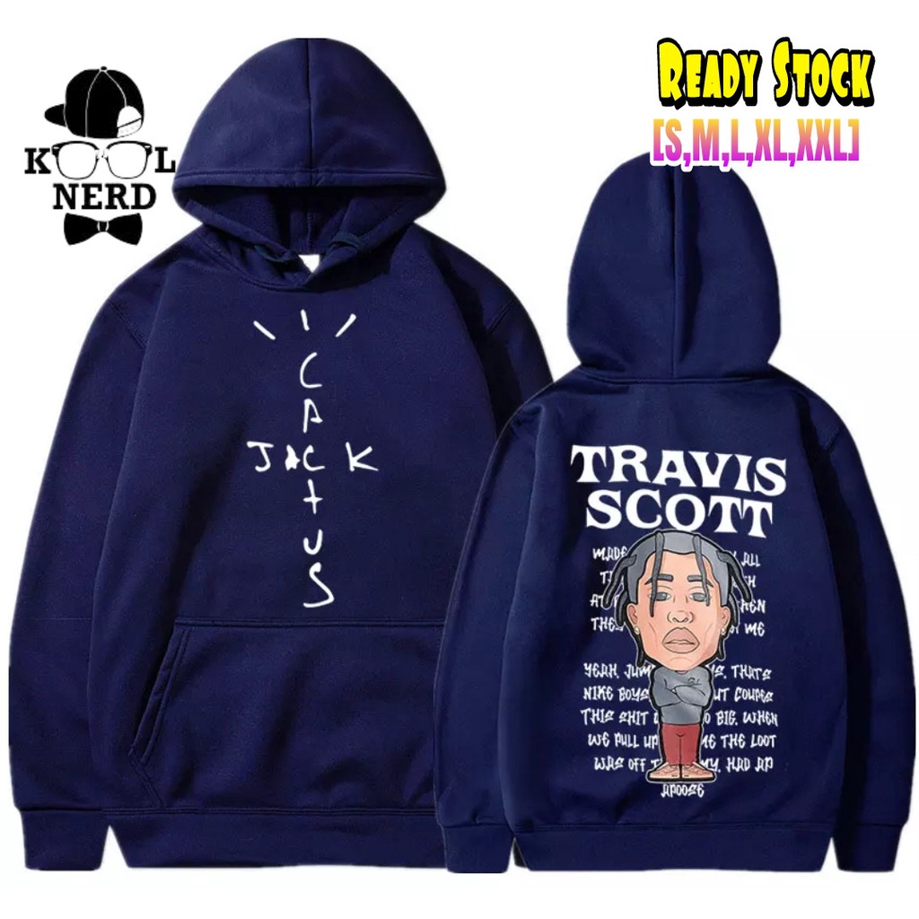 HOODIE FASHION PRIA KEREN TRAVIS SCOTT JACK CACTUS KUALITAS DISTRO - COOL NERDS