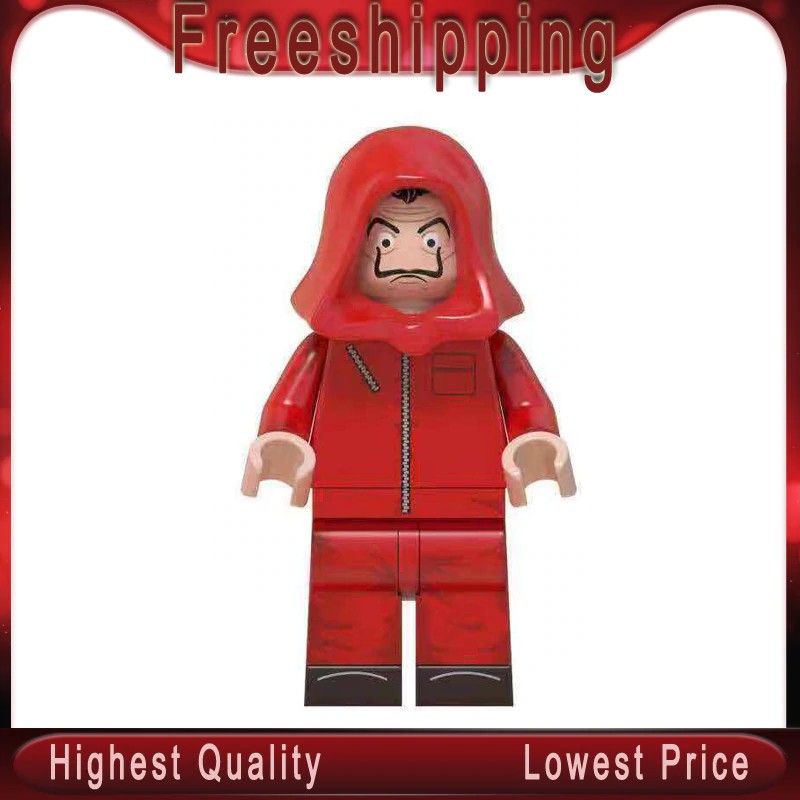 Mainan Lego House of Paper Movie Bricks Guy Fawkes V Vendetta Walking Dead Drama Money Heist Dr Who