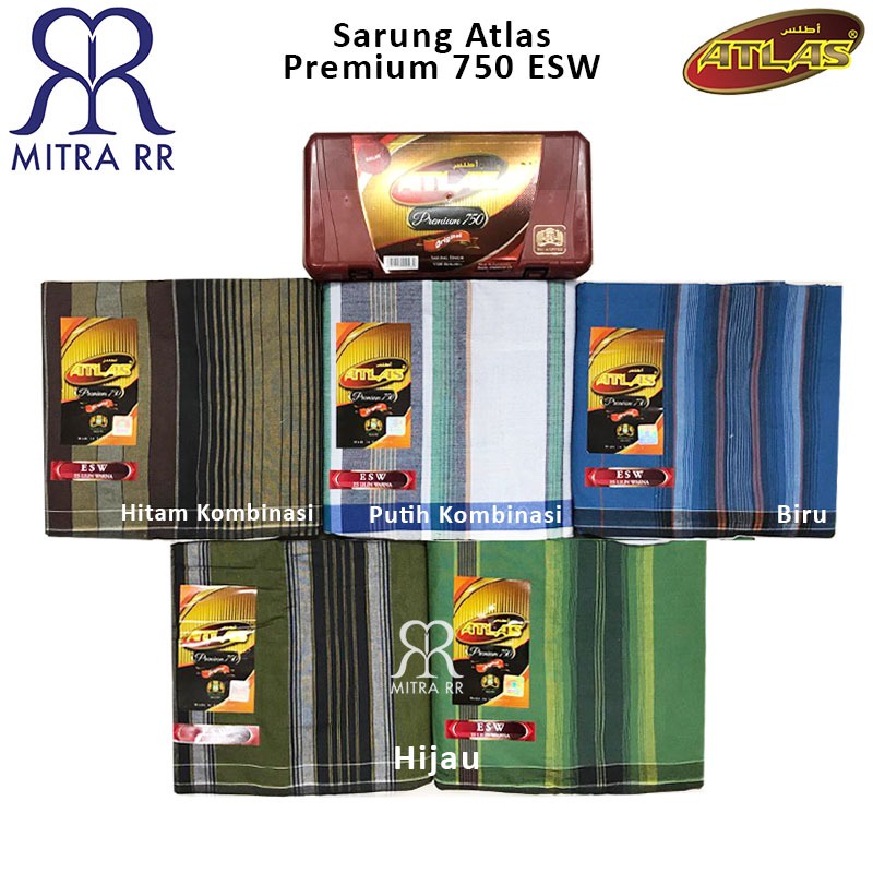 Sarung Atlas Premium 750 ESW Es Lilin Warna Sarung Tenun Dewasa