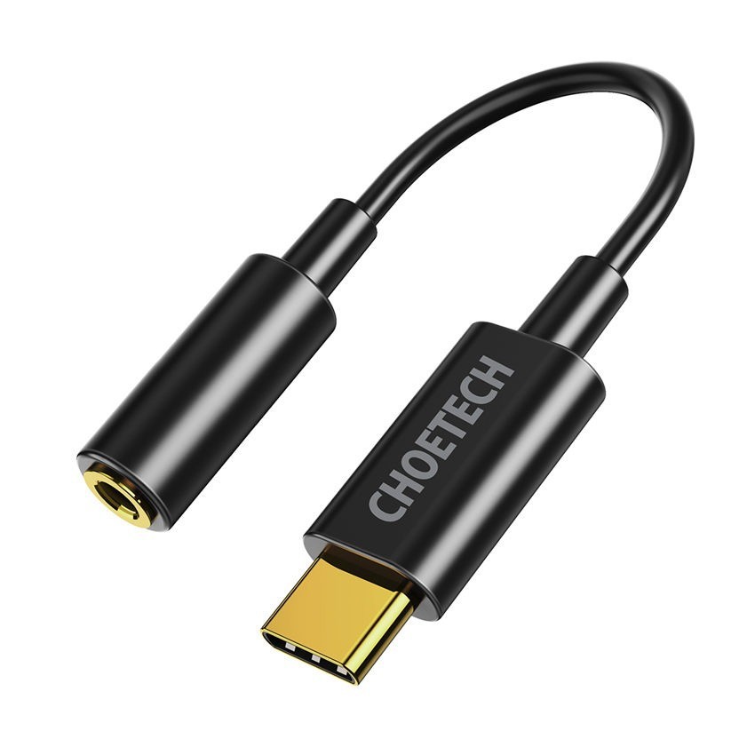 Usb type-c to 3.5mm female audio aux adapter Choetech for phone-Pc-Laptop AUX003