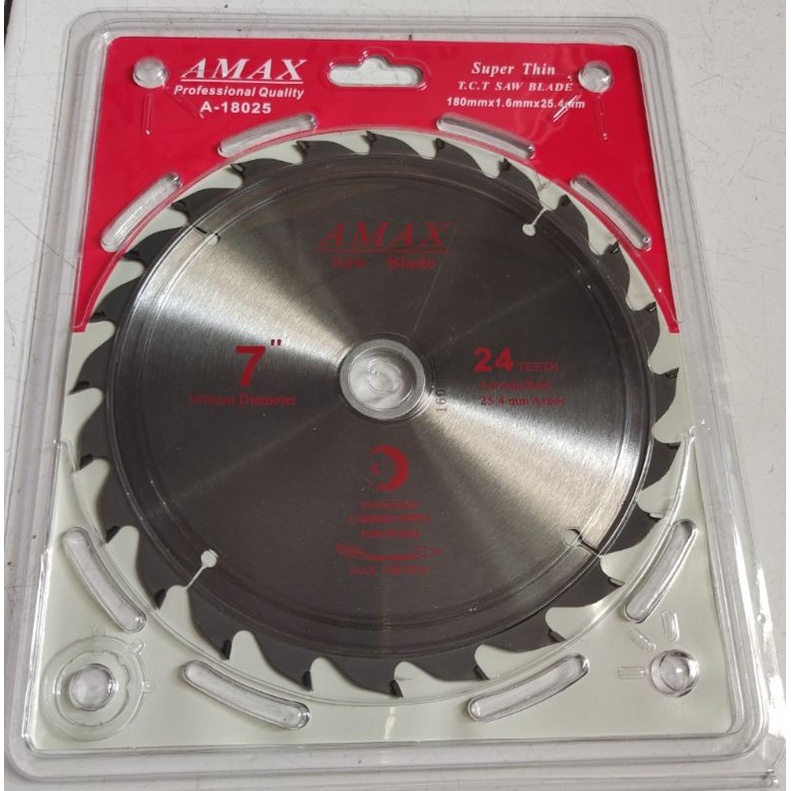 AMAX mata circle 7x24T super thin / Amax Saw Blade 7x24T super thin / mata potong kayu 7x24T