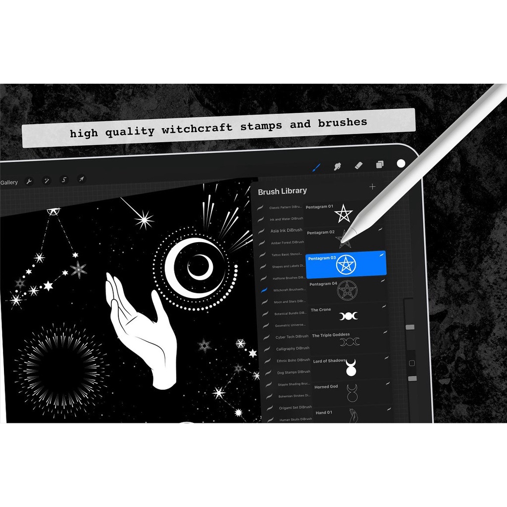 Procreate Brush - Witchcraft Stamp for Procreate