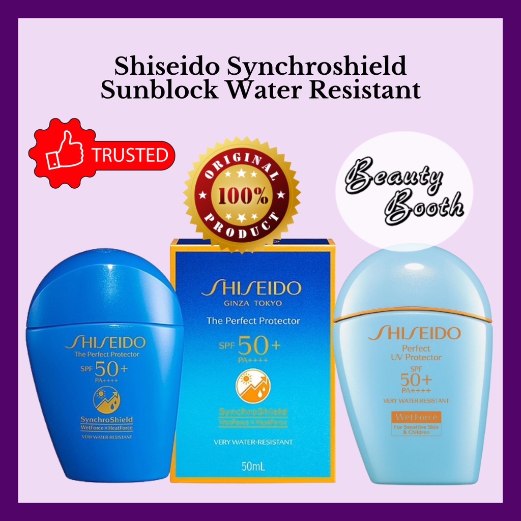 Shiseido Synchroshield Sunblock Water Resistant / Sunblock Shiseido UV Protector | Urban Environment Triple Beauty Suncare Emulsion