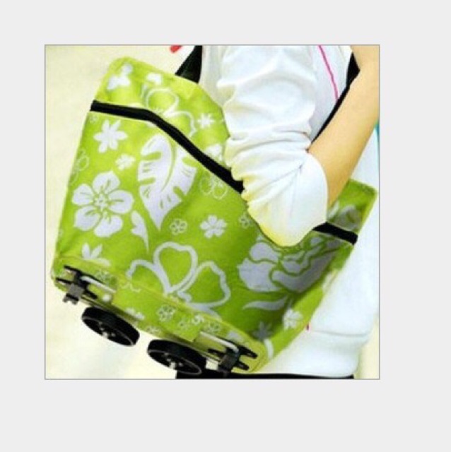 Trolley bag shopping bag polkadot