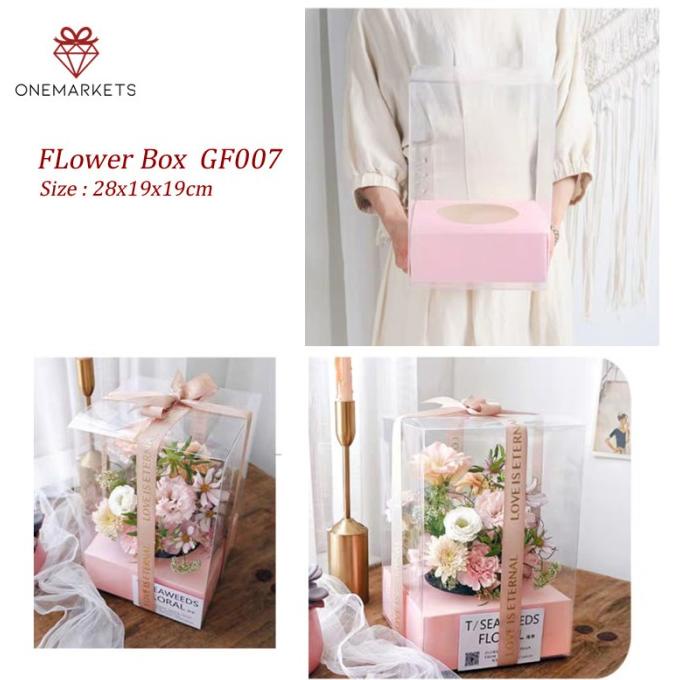 

[COD] Mika Flower Box - Soft Box - Kotak Bunga Transparan GB007 [COD]
