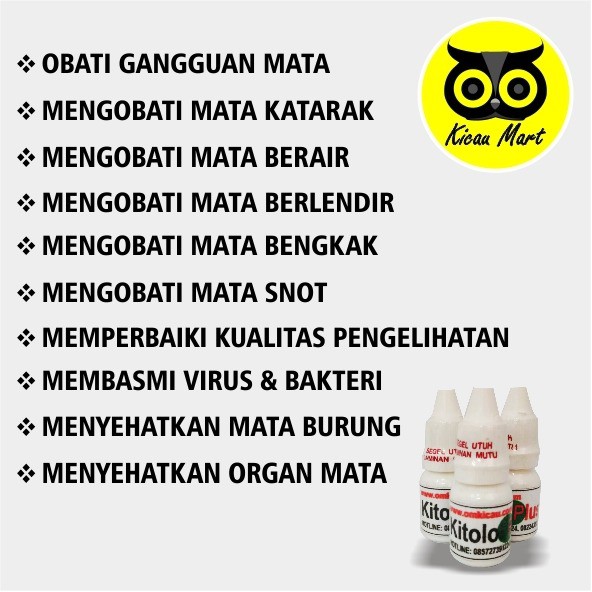 OBAT BURUNG LOVEBIRD MURAI KUCING BIRD KITOLOT PLUS CAIR TETES OM KICAU MATA KATARAK BENGKAK VKPTEOK