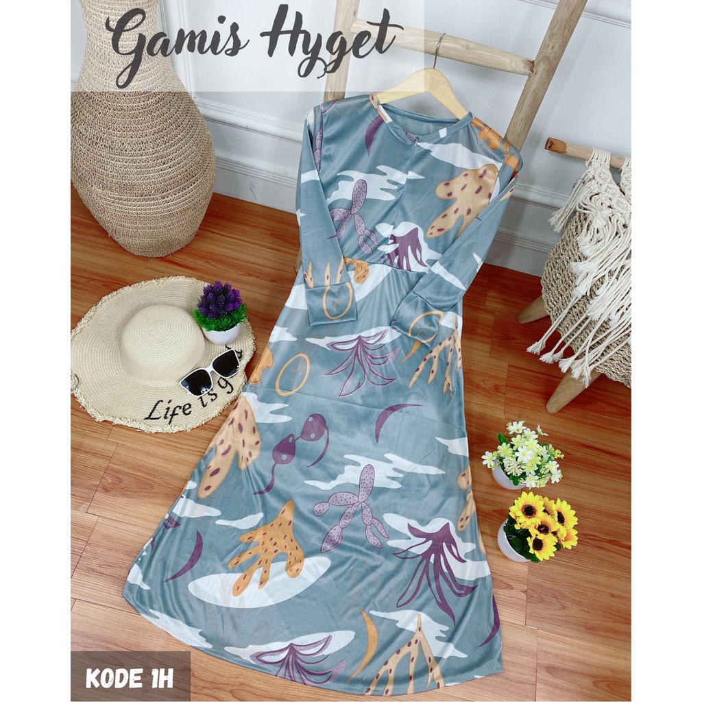 Gamis Hyget Busui Lanjutan Katalog Gamis Murah Gamis Hyget Gamis 30ribuan AH-GAMIS HYGET kode 1H
