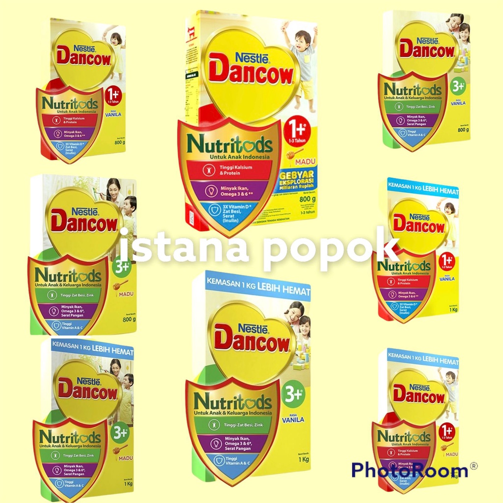 SUSU DANCOW 1 PLUS 3 PLUS 5 PLUS 750GR , 1 KG / 1+ 3+ RASA MADU DAN VANILLA / DANCOW FORTIGRO FULL CREAM / FORTIGRO COKLAT 800GR