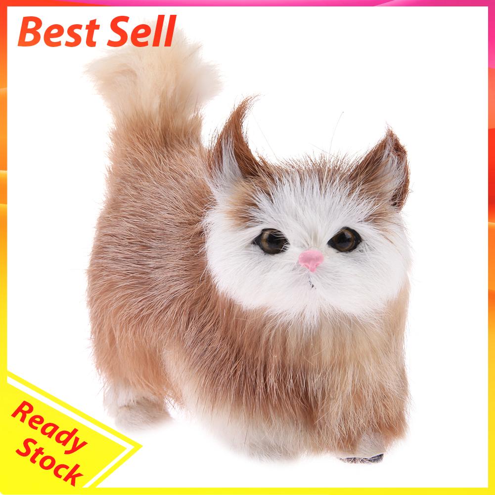 Mainan Boneka Stuffed Plush Simulasi Kucing Untuk Hadiah Anak