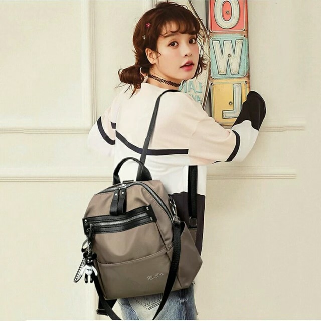 New Backpack Stylish MICRO RUBBY-VADIM Free Asesoris Gantungan / Tas Ransel / Tas Gendong / Tas Bahu