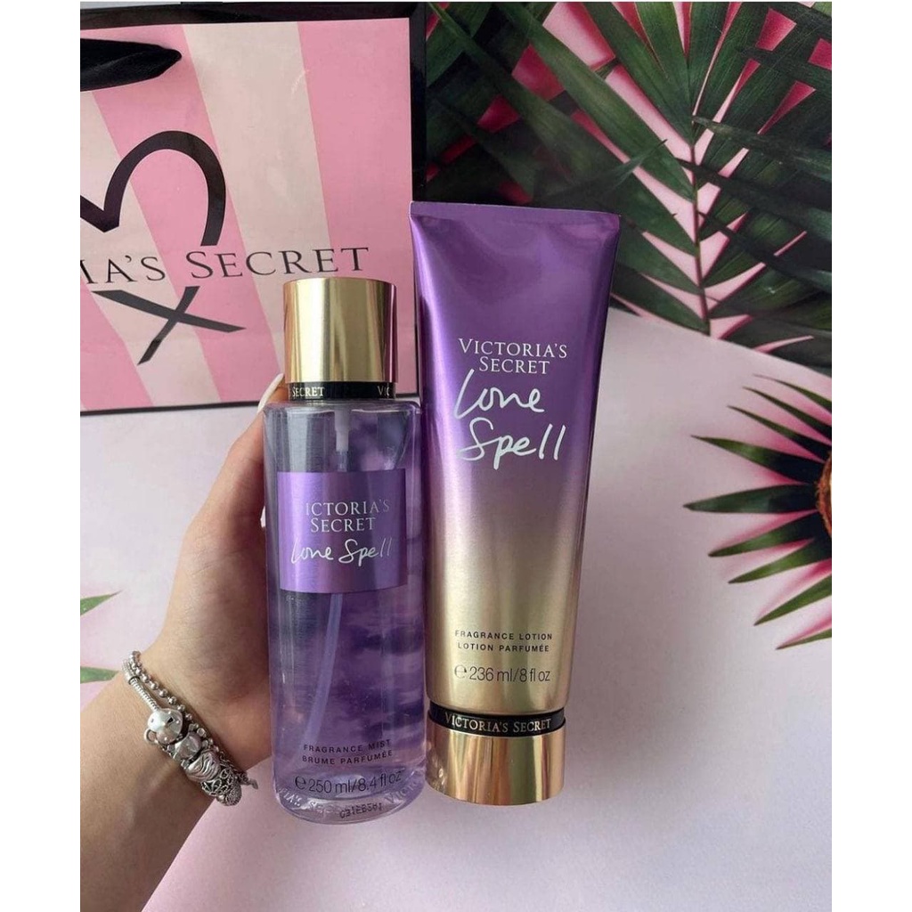 n2ollectionn - Love Spell Bodymist dan BodyLotion Victoria's Secret  parfume parfum body mist wangi 