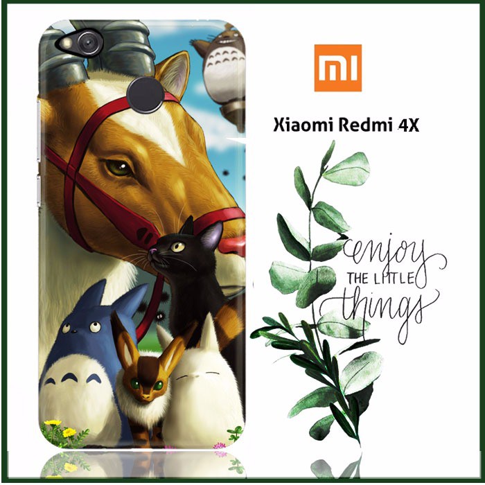 JIJI studio ghibli WALLPAPER Y1004 Xiaomi Redmi 4X Full Print 3D Case