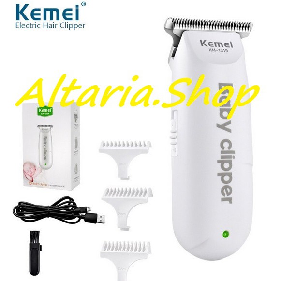 Hair Clipper Baby Kemei-1319 / Baby Clipper / Cukur Rambut Bayi KM-1319 100% Original