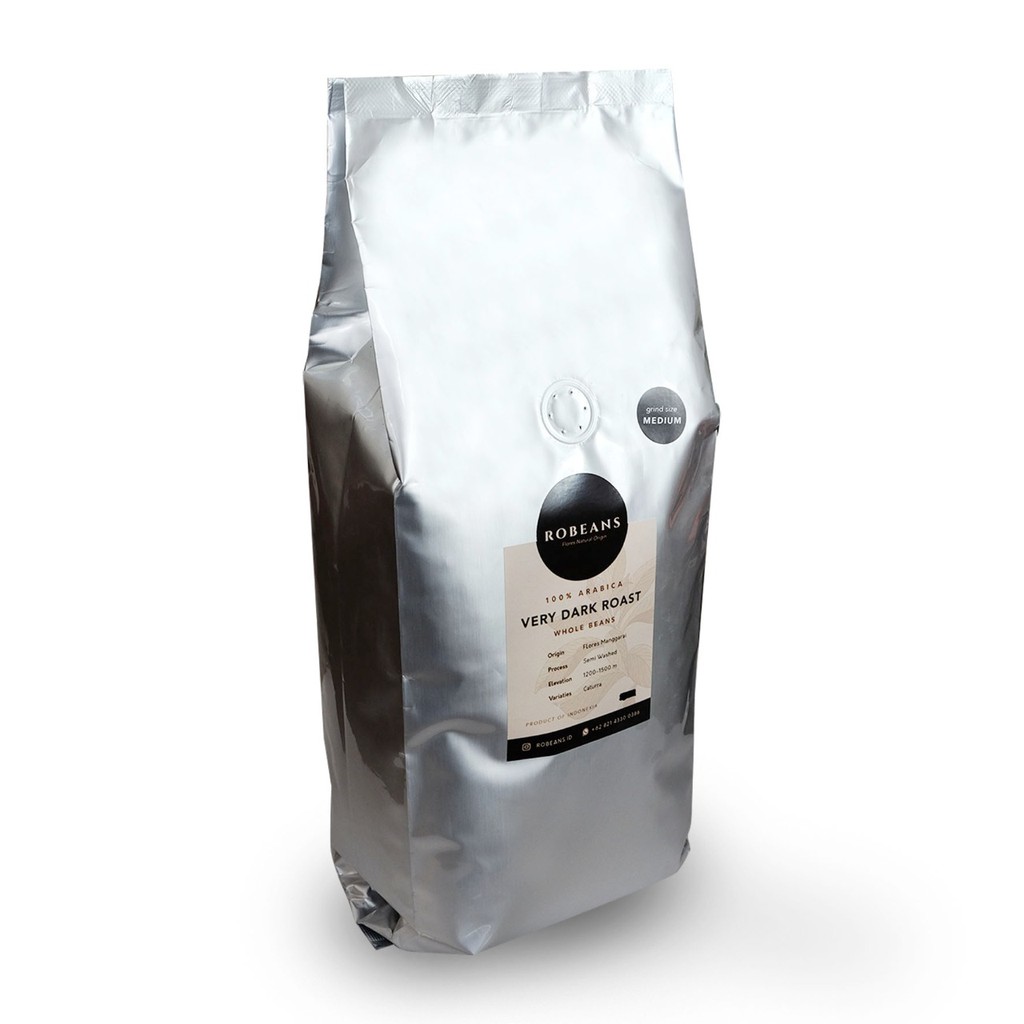 

Kopi Arabika Robeans Kemasan 1 KG | Semi Washed | Kopi Biji & Bubuk | Flores Premium Roasted Coffee