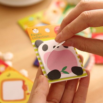 COD - S636 Tempelan Kertas Catatan Memo Note Karakter Animal Lucu Unik / Sticky Notes Karakter Animal-5