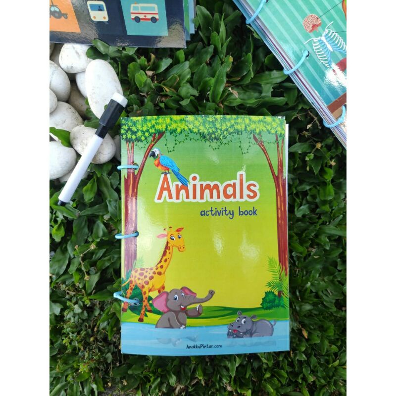 

buku sensorik anakkupintar activity book animal transportasi