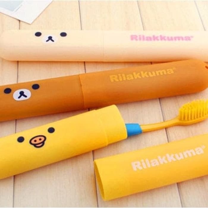 Tempat Sikat Gigi / Cover Kotak Sikat Gigi Rilakkuma - Kuning