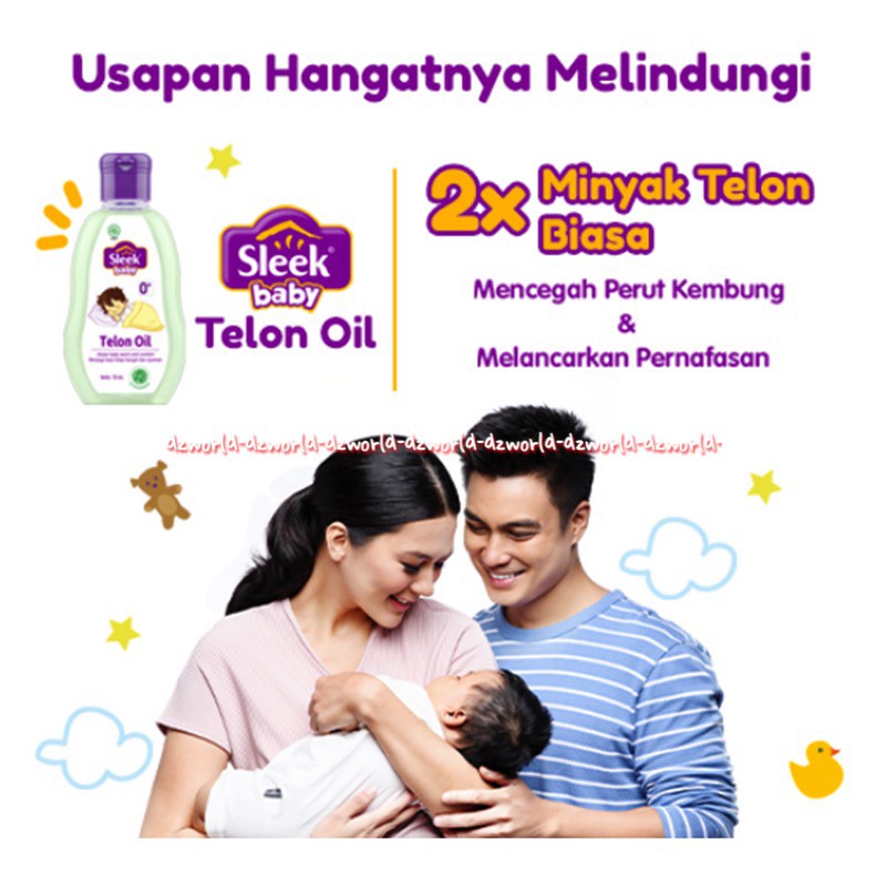 Sleek Telon Oil Minyak Telon Bayi Ukuran Kecil Ttravelling 70ml Sleeks