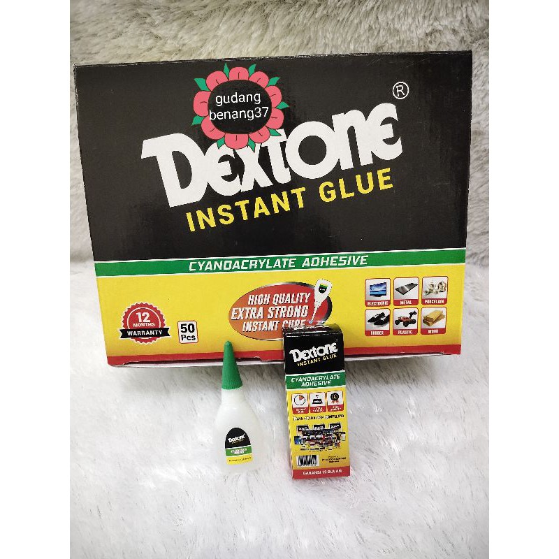 Lem Dextone instan Glue 15 gr/lem cair Dextone