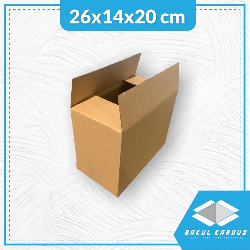

kardus 26x14x20 cm | box | karton | kardus polos | kardus jadi | online shop | souvenir | custom