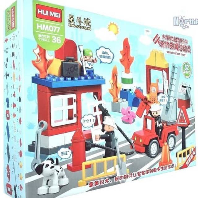  Lego  Block Markas Pemadam Kebakaran High Quality Shopee  