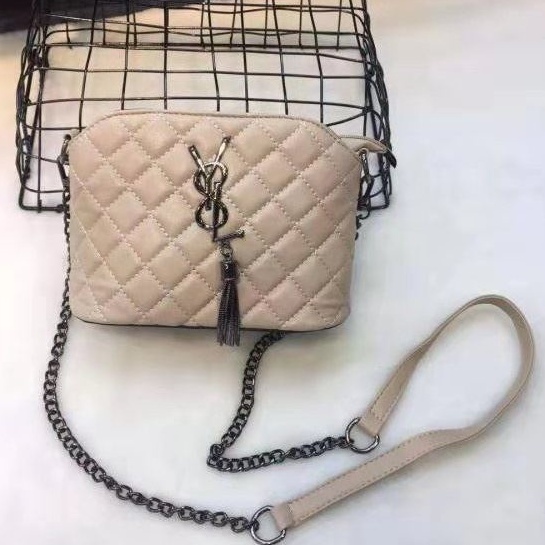 BJ2155422 - BLACK/KHAKI/PINK/WHITE - TAS SLEMPANG JINJING TOTEBAG HANDBAG TALI RANTAI WANITA FASHION IMPORT MODIS ELEGAN TERMURAH TERLARIS TERBARU BAGSTORE JAKARTA TAS BATAM JTF155422