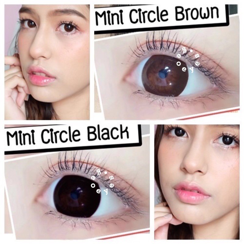 Softlens Kitty Kawaii Mini Circle - Soflens Warna Black Choco bisa minus