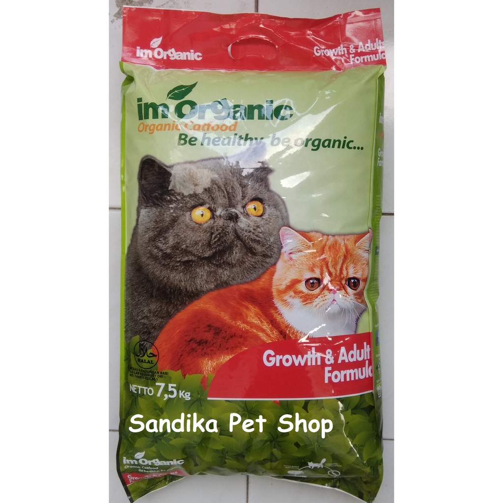 Makanan Kucing Im Organic Growth Adult Formula 7 5 Kg 7 5 Kg