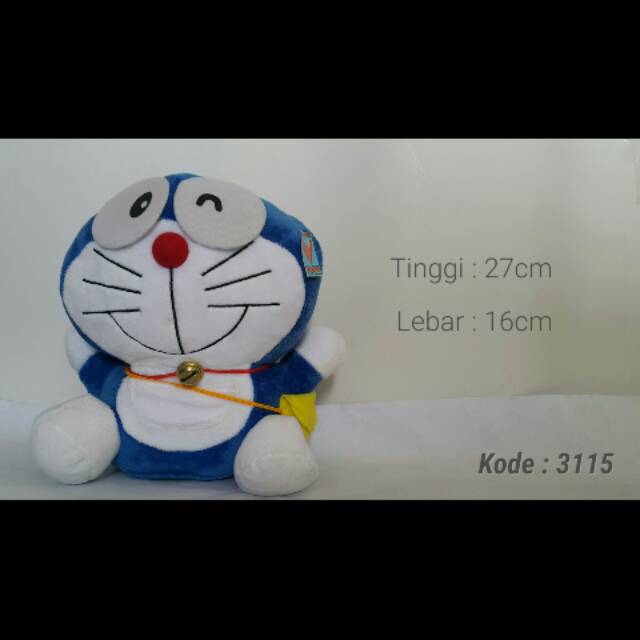 Doraemon With Bag Boneka Doll Mainan Anak Soft Toys Karakter Animal Nobita Shizuka Giant Hewan Balin