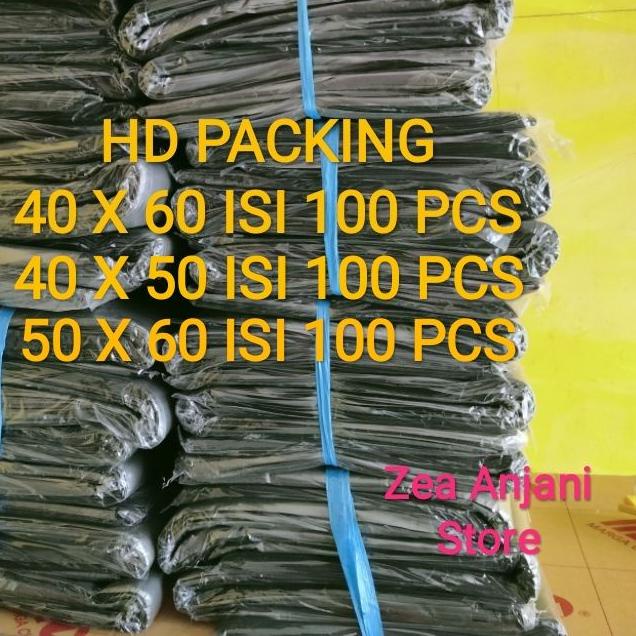

❃ ( Murah ) Plastik Packing Hitam 40x60 Isi 100 / Plastik HD Packing Hitam 30micro ☃