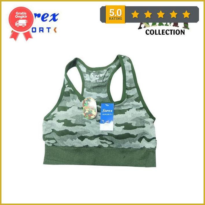 Sorex Bra Sport Army Collection Busa Tanpa Kawat Bh 2123 Freesize - Merah Premium