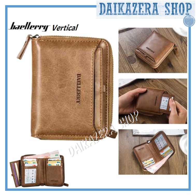 Dompet Pria Resleting Vertical &amp; Horizontal - Baellerry