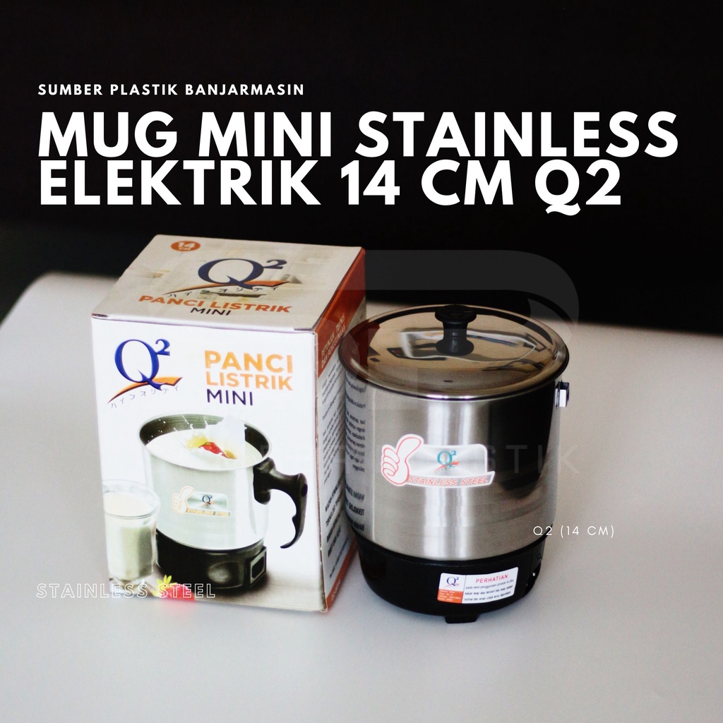 Mug Elektrik Mini atau Panci Listrik atau Pemanas Air Stainless Elektrik atau Heating Teko Listrik 1