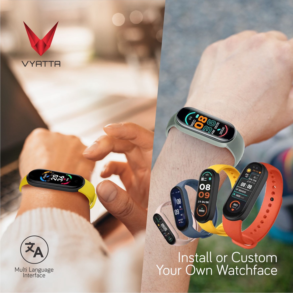 VYATTA FitMe Lite New Smartband - 200+Watchface, Sport Mode, IP67,SPO2-4