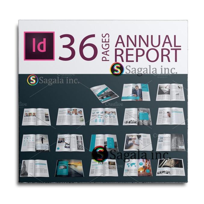 

36 pages annual report indesign template
