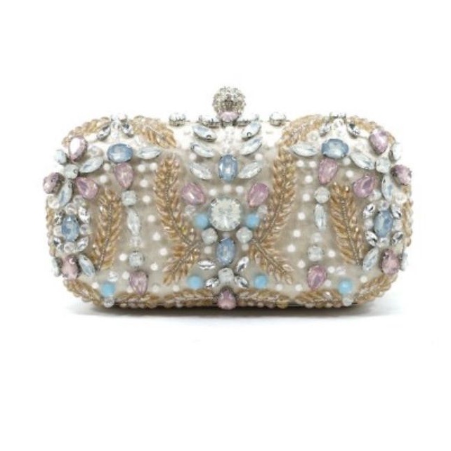 tas pesta arab arabic india indiana boho bohemian clutch batu manik pink stone batu peemata mewah