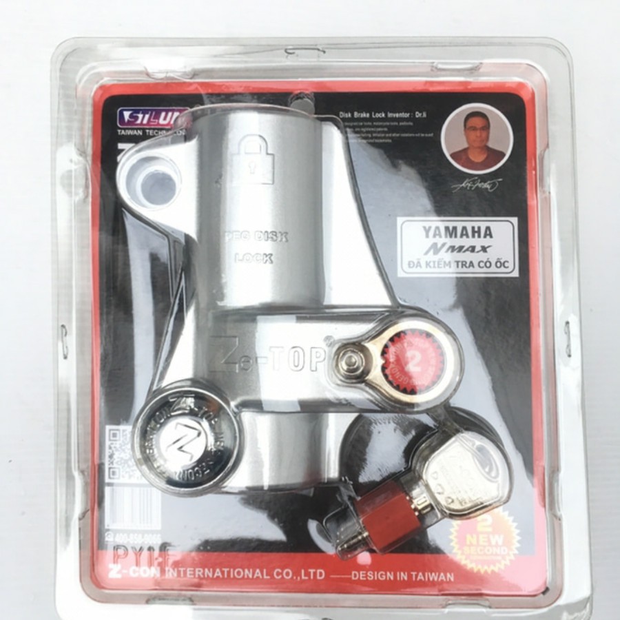 Pengaman Pengunci Ze Top Kunci Disc Cakram Yamaha Aerox Gembok Cakram Kunci Disk Aerox